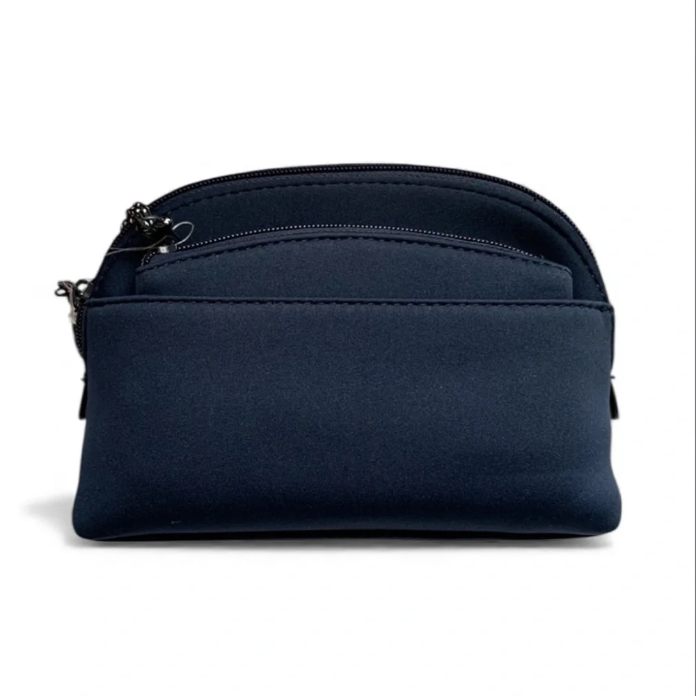 Stylus Blue 2 Piece Meadow Cosmetic Case with Removable Exterior Pouch